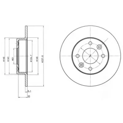 Тормозной диск DELPHI купить