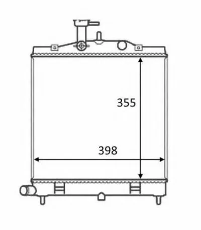 Радиатор, охлаждение двигателя NRF купить