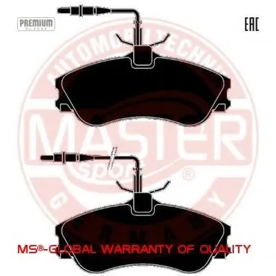 Комплект тормозных колодок, дисковый тормоз Anti-Noise MASTER-SPORT купить