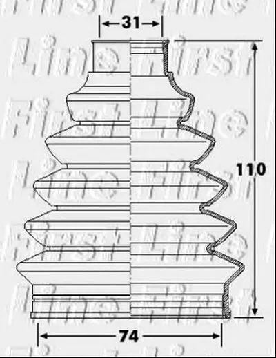 Пыльник, приводной вал FIRST LINE купить