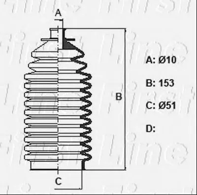 Пыльник, рулевое управление FIRST LINE купить