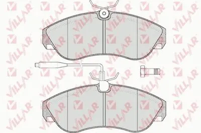 Комплект тормозных колодок, дисковый тормоз VILLAR купить