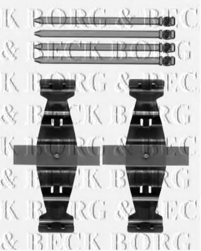 Комплектующие, колодки дискового тормоза BORG & BECK купить