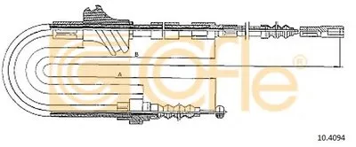 Трос, стояночная тормозная система COFLE купить