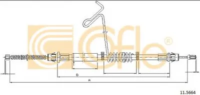 Трос, стояночная тормозная система COFLE купить