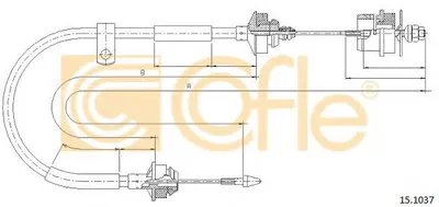Тросик сцепления COFLE купить