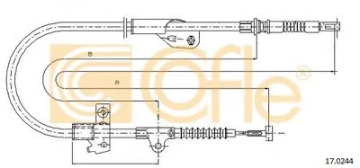 Трос, стояночная тормозная система COFLE купить