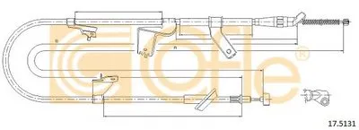 Трос, стояночная тормозная система COFLE купить