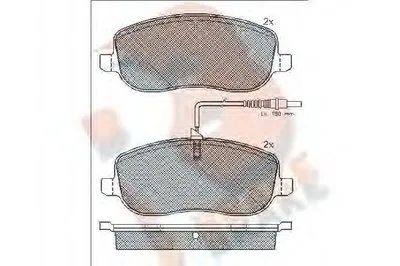 Комплект тормозных колодок, дисковый тормоз R BRAKE купить