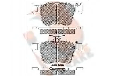 Комплект тормозных колодок, дисковый тормоз R BRAKE купить