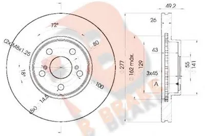 Тормозной диск R BRAKE купить