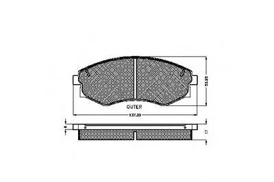 Комплект тормозных колодок, дисковый тормоз SPIDAN купить