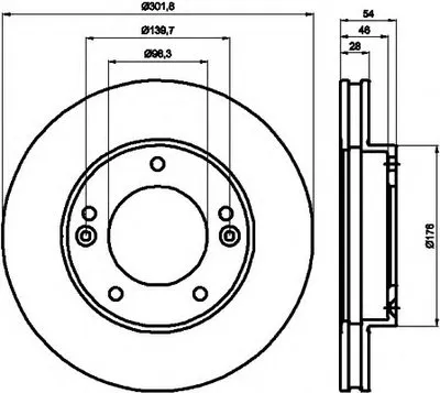 Тормозной диск HELLA купить
