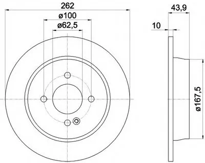 Тормозной диск PRO HELLA купить