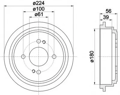 Тормозной барабан HELLA купить