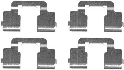 Комплектующие, колодки дискового тормоза HELLA купить