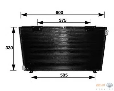 Конденсатор, кондиционер BEHR HELLA SERVICE HELLA купить