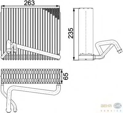 Испаритель, кондиционер BEHR HELLA SERVICE HELLA купить