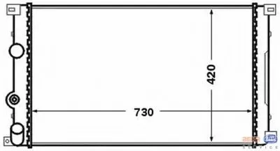 Радиатор, охлаждение двигателя BEHR HELLA SERVICE HELLA купить