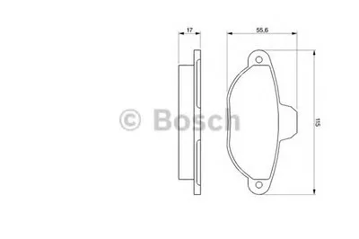 Комплект тормозных колодок, дисковый тормоз BOSCH купить
