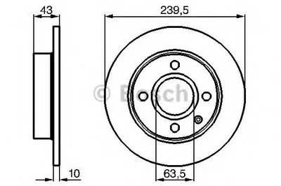 Тормозной диск BOSCH купить