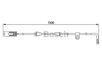 Сигнализатор, износ тормозных колодок BOSCH купить