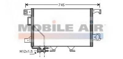 Конденсатор, кондиционер VAN WEZEL купить