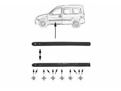 Облицовка / защитная накладка, дверь VAN WEZEL купить
