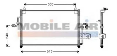 Конденсатор, кондиционер VAN WEZEL купить