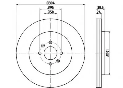 Тормозной диск PRO HELLA PAGID купить