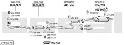 Система выпуска ОГ BOSAL купить
