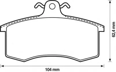 Комплект тормозных колодок, дисковый тормоз JURID купить