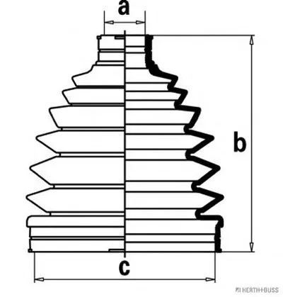 Комплект пылника, приводной вал HERTH+BUSS JAKOPARTS купить