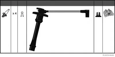 Комплект проводов зажигания HERTH+BUSS JAKOPARTS купить