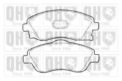 Комплект тормозных колодок, дисковый тормоз QUINTON HAZELL купить