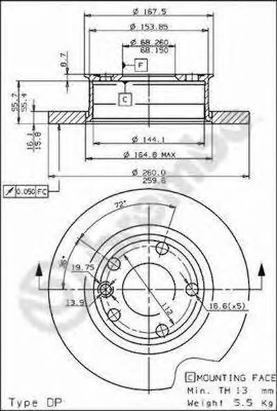 Тормозной диск AP купить