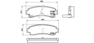 Комплект тормозных колодок, дисковый тормоз BREMBO купить