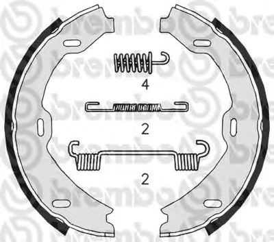 Комплект тормозных колодок, стояночная тормозная система BREMBO купить