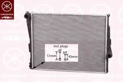Радиатор, охлаждение двигателя KLOKKERHOLM купить