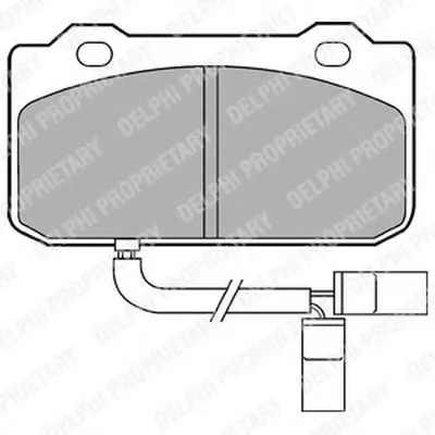 Комплект тормозных колодок, дисковый тормоз DELPHI купить