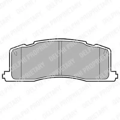 Комплект тормозных колодок, дисковый тормоз DELPHI купить