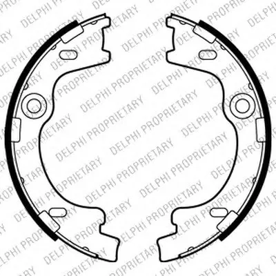 Комплект тормозных колодок, стояночная тормозная система DELPHI купить