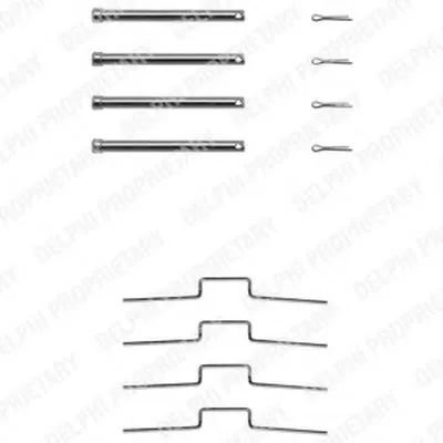 Комплектующие, колодки дискового тормоза DELPHI купить