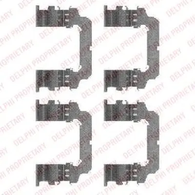 Комплектующие, колодки дискового тормоза DELPHI купить