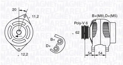 Генератор MAGNETI MARELLI купить