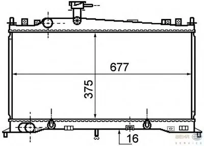 Радиатор, охлаждение двигателя BEHR HELLA SERVICE купить