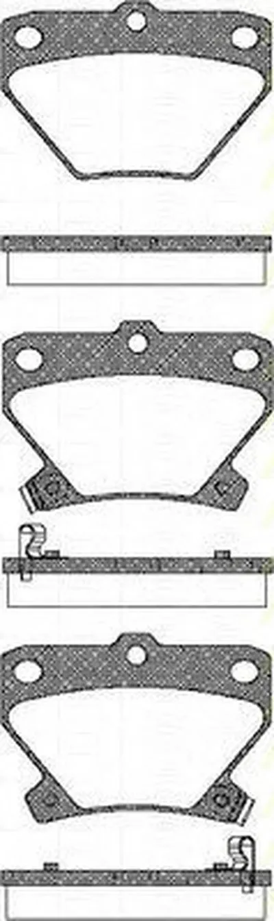 Комплект тормозных колодок, дисковый тормоз TRISCAN купить