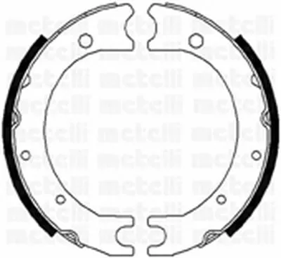 Комплект тормозных колодок, стояночная тормозная система METELLI купить