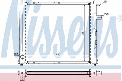 Радиатор, охлаждение двигателя NISSENS купить