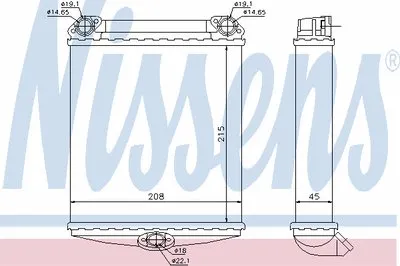 Теплообменник, отопление салона NISSENS купить
